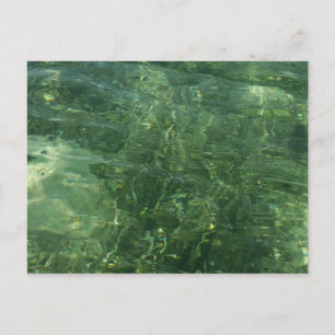 Foto vatten över Sea Grass II (blått och Grönt) Vykort