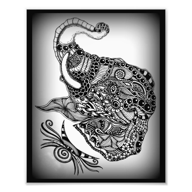 Foto-Vergrößerung ZenZia Elefant Fototryck (Framsidan)