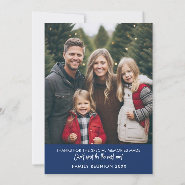 Foto Vertikalt för Familjesammankomst Julkort (Framsida)
