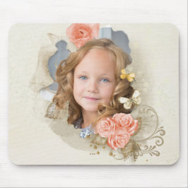 Foto Victorian Blommigt Mouse Pad Musmatta