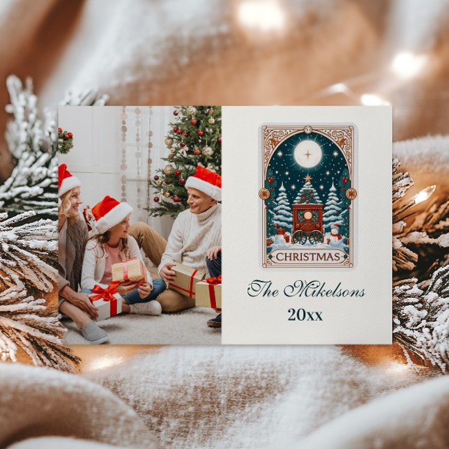 Foto Vintage Tarot Jul Julkort (Skapare uppladdad)