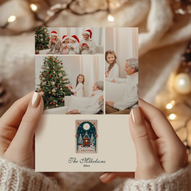 Foto Vintage Tarot Jul Julkort (Skapare uppladdad)