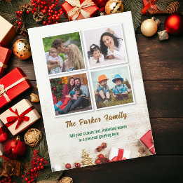 Foto Xmas festlig Instagram julkort