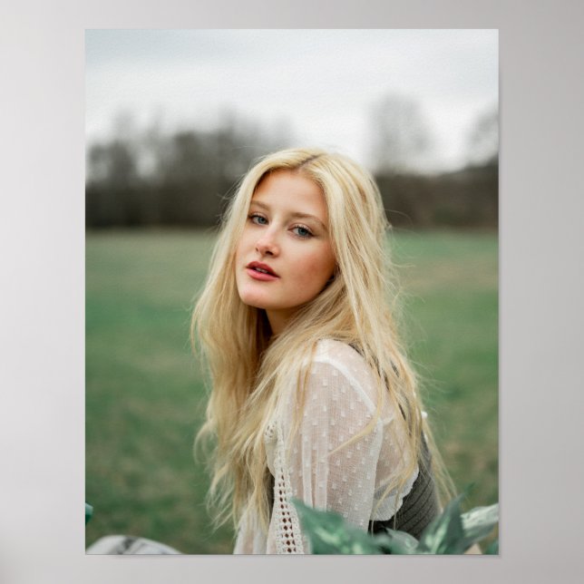 Fotoaffisch Porträtt Examen Bröllop Poster (Framsidan)