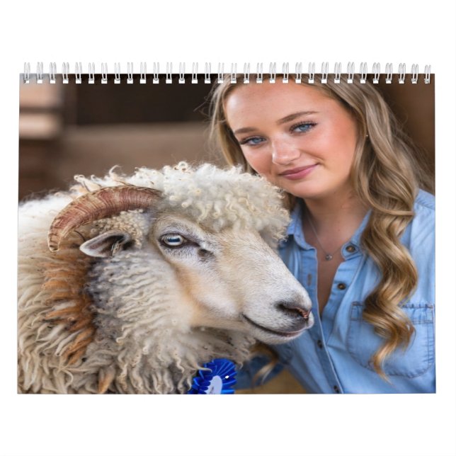 Fotoanpassning för boskapsshow får kalender (Omslag)