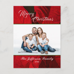 Fotoanpassning för god jul Helgdag-familjen Vykort