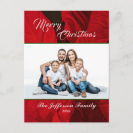 Fotoanpassning för god jul Helgdag-familjen Vykort