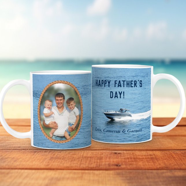 Fotoanpassning för Lycklig Fars dag Pappa Kaffemugg (Skapare uppladdad)