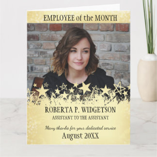 Fotoanställd av månadROCKSTJÄRNAGULDET Tack Kort