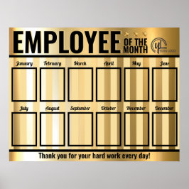 Fotoanställd för visningen för månadsredovisning, poster