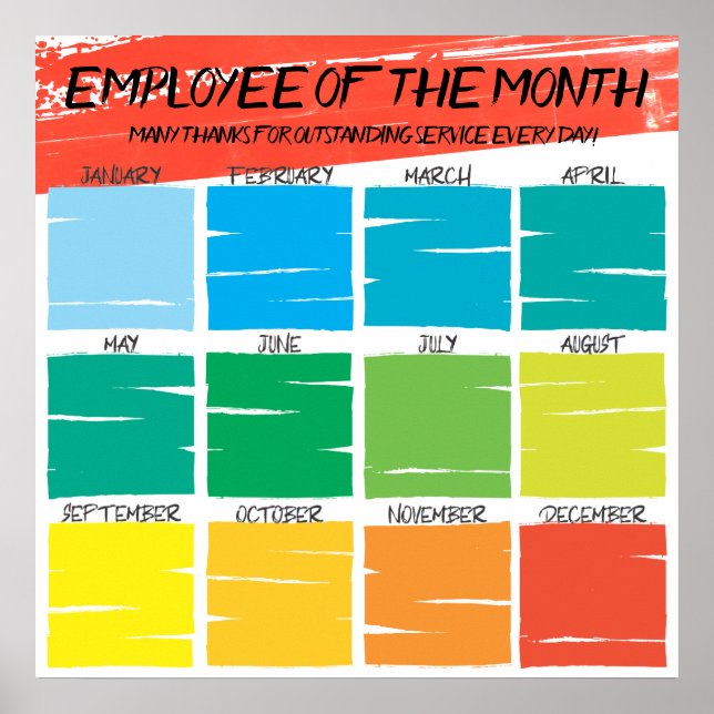 Fotoanställd visning för månadsredovisning poster (Framsidan)