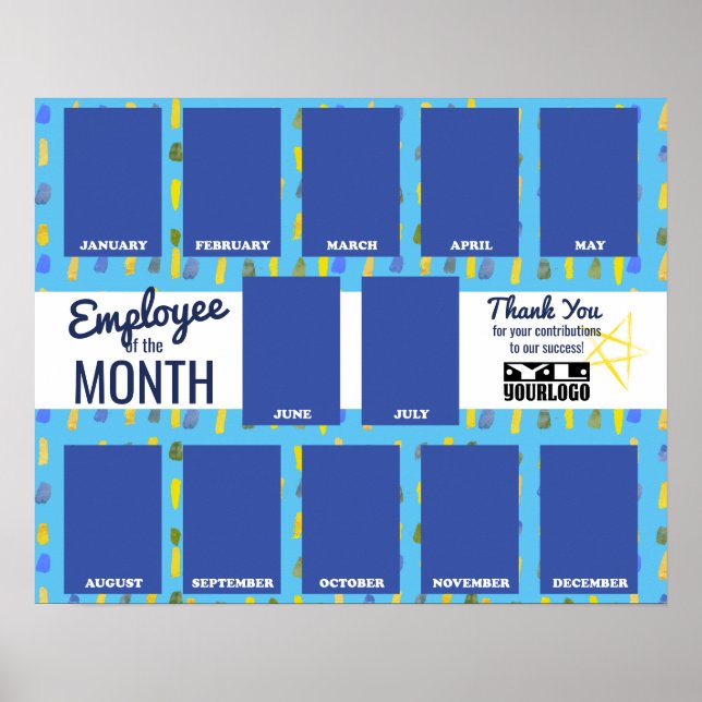 Fotoanställd visning för månadsredovisning poster (Framsidan)