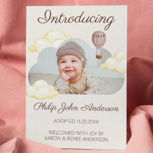 Fotoantagande av cute Watercolor Clouds Meddelande