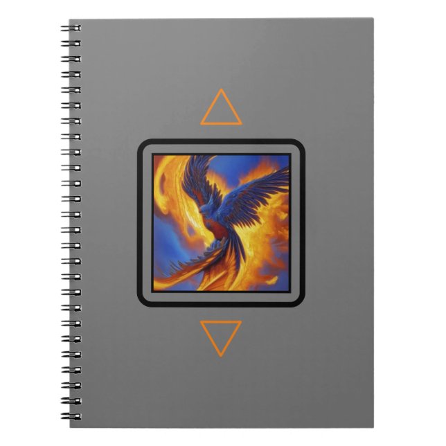 Fotoanteckningsbok, foenix, Grått Cover Spiral bär Anteckningsbok (Framsidan)