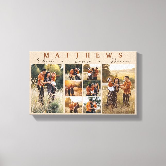 Fotoarbetsyta för stora familjekassage canvastryck (Framsida)