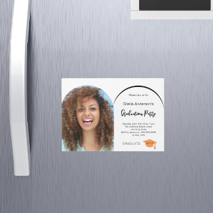 Fotoarch studenten 2025 magnetisk inbjudningskort