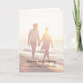 Fotoårsdag för det moderna Trendigets Snyggt Kort