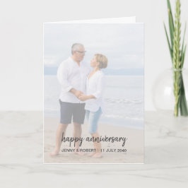 Fotoårsdag för det moderna Trendigets Snyggt Kort