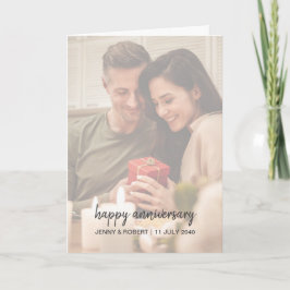 Fotoårsdag för det moderna Trendigets Snyggt Kort