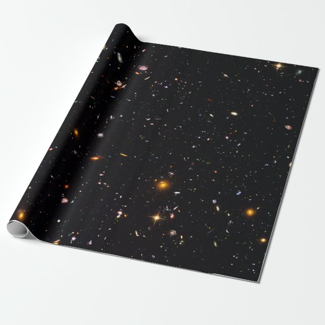Fotoastronomi för stjärnuniversum presentpapper (Utrullad)