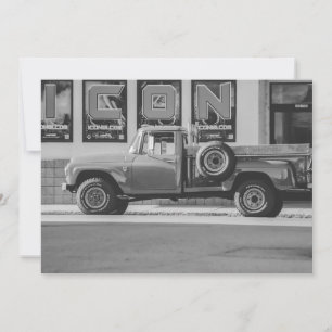 Fotoåtergivning Amerikansk Pickup-lastbil Inbjudningar