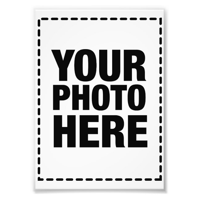 Fotoåterutskrift - 5 x 7 (Porträtt) Fototryck (Framsidan)