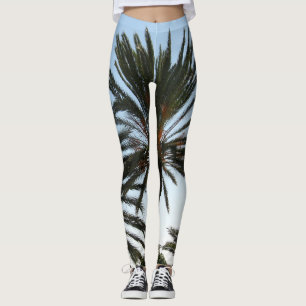 Fotobalkning i handflatan Träd Leggings