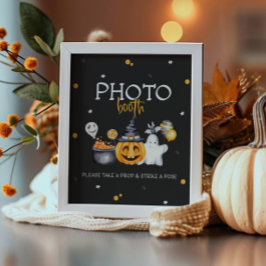 Fotobandskylt för halloween fest-taloky-födelsedag poster