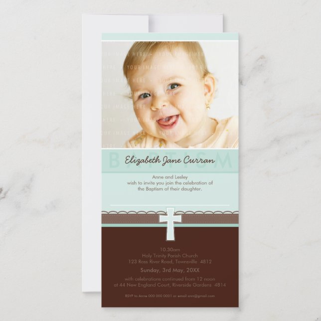 FOTOBAPTISM-INVITATIONER: ren 3 (Framsida)