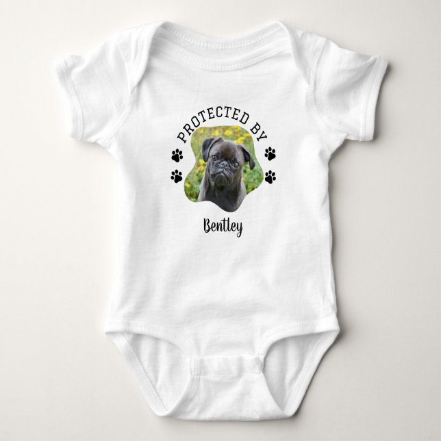 FotoBarnkläder som skyddas av Hund T Shirt (Framsida)