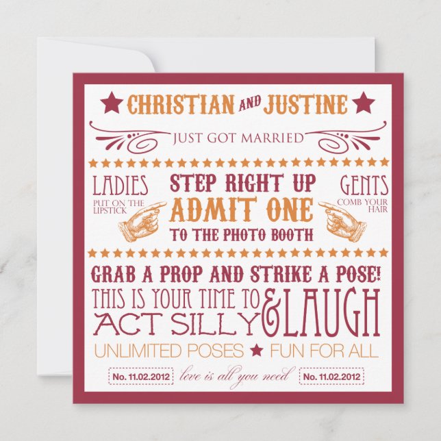 Fotobås skyltning inbjudningar (Framsida)