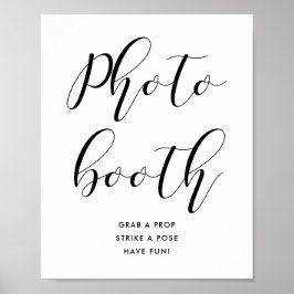 Fotobåsskiltecken för bröllop poster