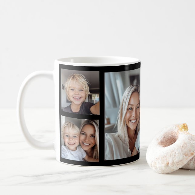 Fotobecher mit 5 Fotos erstellen Kaffemugg (Med munk)