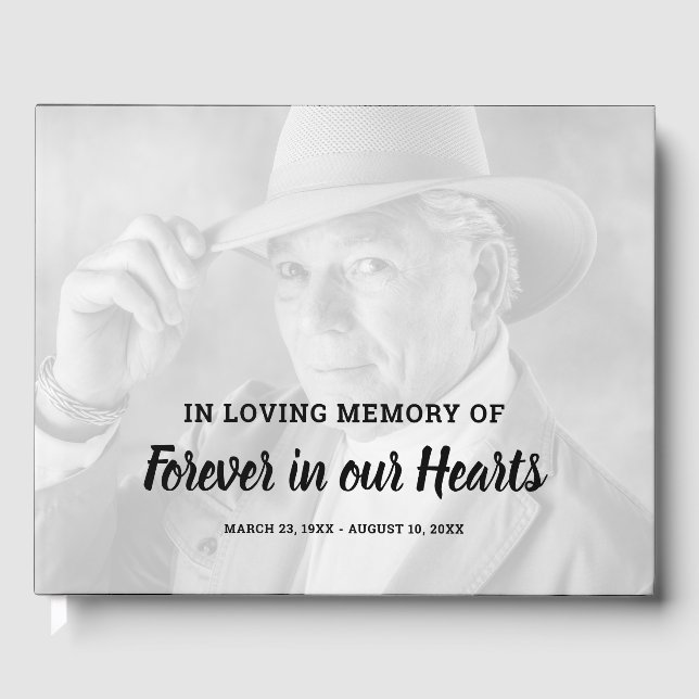 Fotobegravningsminne Gästböcker (Framsida)