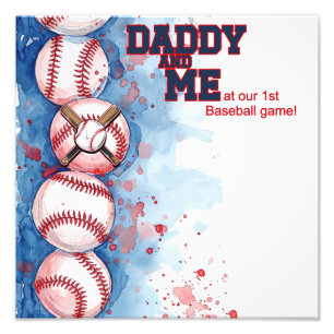 Fotoberget pappa och Me, Baseball-spel med pappa Fototryck