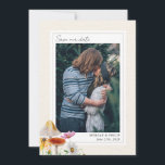 Fotobesparingsdatum för skogen Bröllop Spara Datumet<br><div class="desc">Bröllop spara datum med skogar: bilder av svamp,  vilda blommor och träd grenar. Anpassa fotot på framsidan.</div>