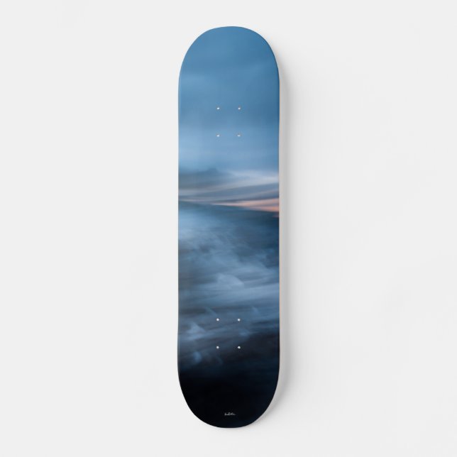 fotobetalningsabstrakt bleu skateboard bräda 19,5 cm (Framsida)