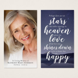 Fotobetalningspaket för minnesanteckning visitkort