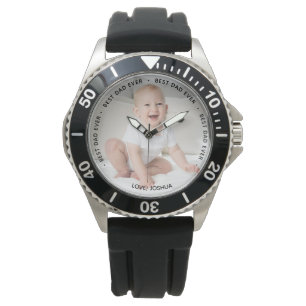 Fotobevakning av bästa Pappa någonsin i Personli Armbandsur