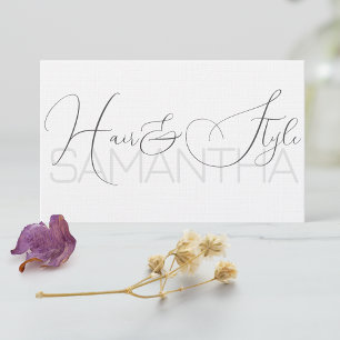 Fotobild Elegant Modern Calligraphy Namnteckning Visitkort