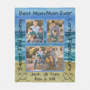 Fotoblanket Fleece Blanket "Beach Snälla"