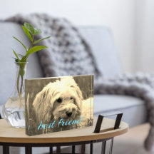 Fotoblock för bästa vän-hund