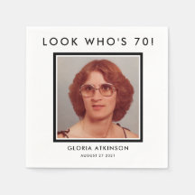 Fotoblöjor för 70-årsdagars anpassningsbar