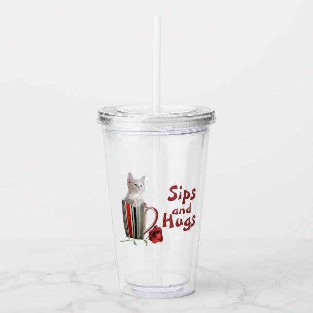 Fotoblomma från mugg i kittkaffet - modern (Framsida)