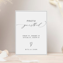 Fotobokssignatur för Modern Calligraphy Bröllop