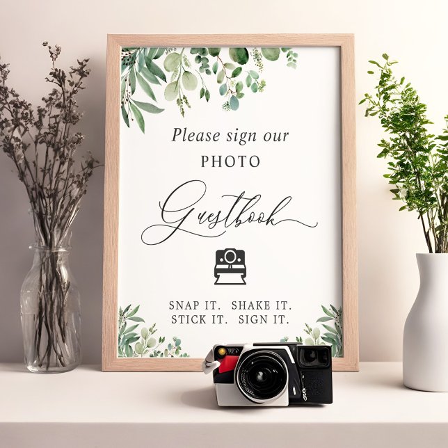 Fotoboksskylt Greenery Eucalyptus Poster (Skapare uppladdad)