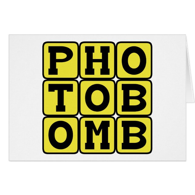 Fotobomb, Internet-medlemskap Hälsningskort (Framsidan Horizontal)