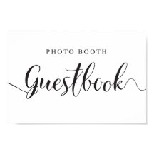 Fotobooth Guestbook-tecken för Bröllop