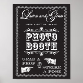 Fotobooth-Strejka A-dostecken Poster