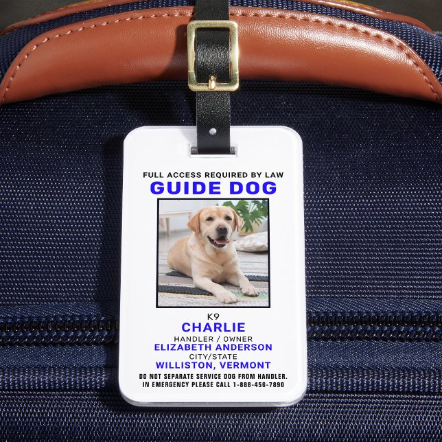 Fotobricka för Hund av personlig Guide - Hund Bagagebricka (Skapare uppladdad)